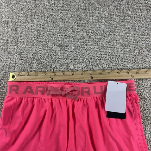 Under Armour Fly By Athletic Shorts Pink Girls Size Large - Picture 3 of 6